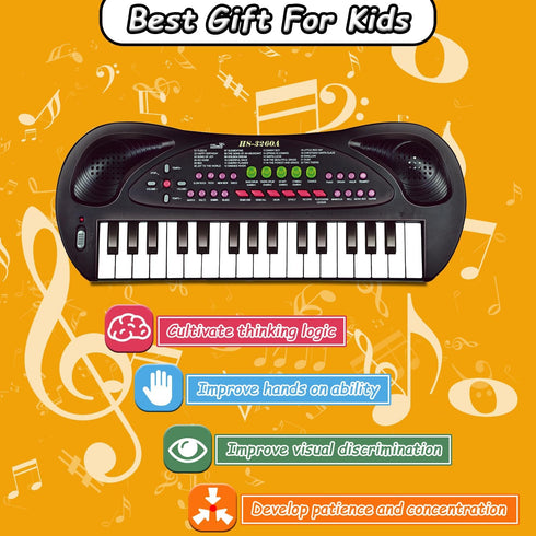 EKKBHKI 32 3-8 Keys Kids Piano Keyboard Toys, Multifunction Keyboard for Kids - Children Early Learning Educational