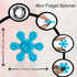 120 Pack Mini Fidget Spinner, Stress Relief Sensory, Easter Basket Stuffers, Easter Gifts for Kids Teens Adults