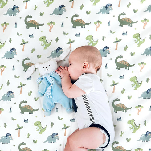 Set 3-Piece Set, Set, Set, Wowelife Dinosaur Crib Bedding for Boys, Premium Baby Crib Bedding Nursery Crib Newborn