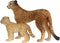 FUNSHOWCASE African Jungle Animals Toy Cheetahs Figure Realistic Plastic Figurine Playset Lot