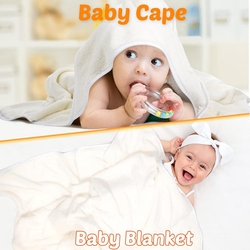 4 Pack 30 30 Inch Reginary Baby Hooded Towels Coral Fleece Baby Bath Towels x Soft Absorbent Hooded Bath Blanket