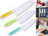 Leking 3 Pcs Kids Kitchen Knife, Plastic Serrated Edges Kids Knife Set for Cooking and Cutting Cakes, Fruits and