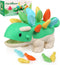 Hirger Montessori Toys for Baby 1-4 Years: Fine Motor Dinosaur Toys, Toddler Learning Educational Toys for Birthday Gift