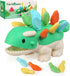 Hirger Montessori Toys for Baby 1-4 Years: Fine Motor Dinosaur Toys, Toddler Learning Educational Toys for Birthday Gift