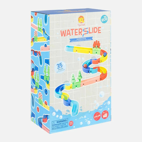 Waterslide: Marble Run - ECO, Interactive Bath Time Toy, Design & Build Your Own Ball Waterslide for Kids Ages 3+
