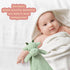 Baby Green Dragon Soft Stuffed Animal Security Blanket, Plush Dinosaur Lovey Blanket, Cuddly Newborn Gift for Boys and