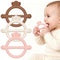 SHARE&CARE Easter Day Gifts 3 Pack BPA Free Silicone Baby Teething Rings,