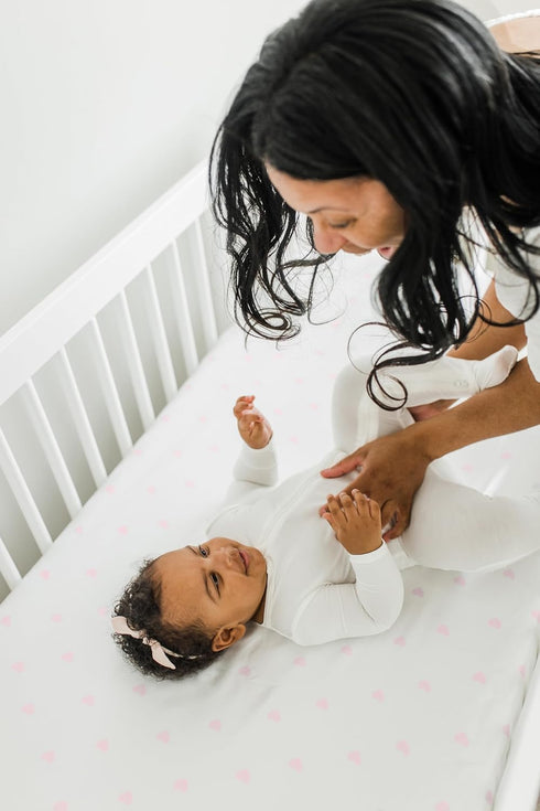 CutieCozy (2 Pack), Set, Satin Fitted Crib Sheet Lightweight Oeko-TEX Certified Safe Satin Crib Sheet Prevents Bald