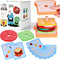 LovesTown Wooden Stacking Toys, Montessori Sandwich Stacking Toys for Kids Educational Birthday Gifts