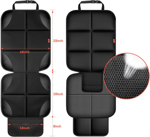 1 Pack 600D 2 XHYANG Car Seat Protector Car Seat Cushion Mat Thickest Padding,Waterproof Fabric Car Seat Covers
