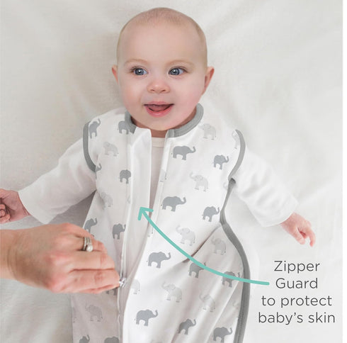 Amazing Baby Cotton Muslin Sleeping Sack, Wearable Blanket with 2-way Zipper, Zebras, Black, Medium (6-12 Month)
