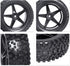 HobbyPark 12mm Hex Front & Rear RC Buggy Tires and Wheels, Set of 4 for 1/12 1/10 Scale Models