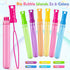 Jumlys 48 Pack Big Bubble Wands in 6 Colors - Bulk Party Favors for Kids, Ideal for School Prizes and Goodies