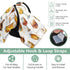 Dalzium Watercolor Champagne Wine Beer Car Seat Cover Baby, Carseat Canopy Cover for Girl Boy, Breathable Baby Carrier