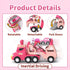 2 3 7-in-1 2-4 3-5, 2 3 usrela Toys for Year Old Girl Truck, Carrier Truck with Light & Music, Toddler Girl Toys Age