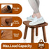 9 Inch 300 Lbs Small Wooden Step Stool, Cute Non-Slip One Step Stool for Adults Kids, Easy to Assemble Portable