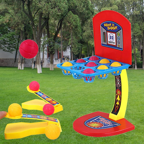 jojofuny Tabletop Basketball Hoop Toy, Mini Finger Shooting Sport Game for Children Kids Table Top Fun