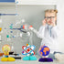 Fainne 9 Pieces Science Party Decorations, 3D Table Toppers for Science Party, Chemistry Party Supplies