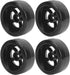 VBESTLIFE 4Pcs RC Rubber Tires, 63mm Antiskid Drift Tyres Wheel Rims for D12 1/10 RC Car Accessories