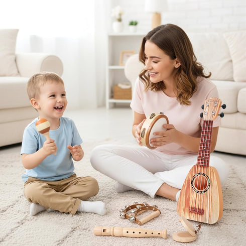 Set 2 3 2 2-4, Sets 3-5 Kids Guitar - Musical Toys for Year Old Boy Birthday Gifts, Montessori Toys for Year Old Girls