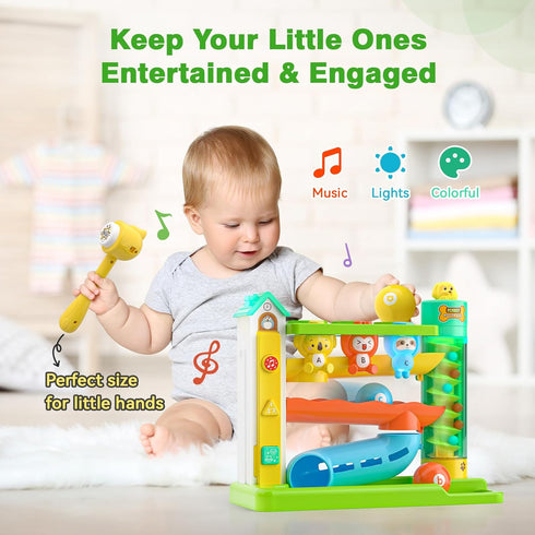 Zardali 1 1st 9-12-18 1 Musical Baby Toys for Year Old Boy Gifts, Birthday Gift First Present for One Yr, Pound A Ball