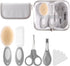 Baby Grooming Kit with Storage Pouch Baby Brush Soft Bristles 5 pcs-Infant