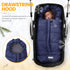 Orzbow Universal Footmuff for Stroller, Winter Warm Baby Bunting Bag, Waterproof Windproof Warm Polar Fleece Lined