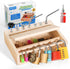 Montessori Toys for 3-5 Year Olds, Screwdriver Board Set with Locks and Keys, Educational Fine Motor Skills Toy