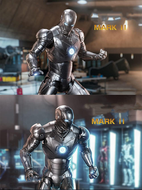 Ironman MK2 Collectible Action Figure - 7 Inch 10th Anniversary Movable Mark Model Toys (MK II)