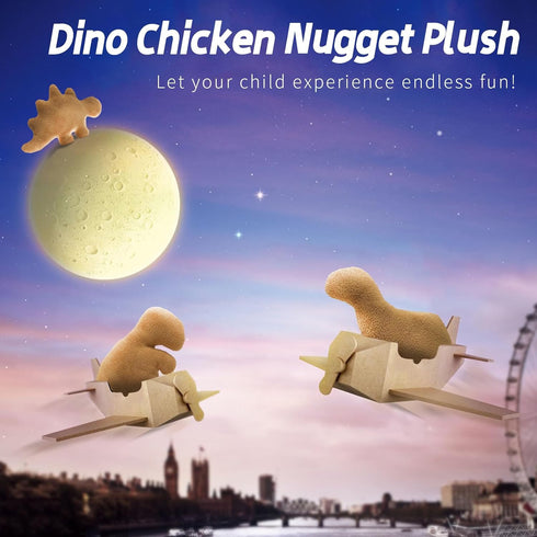 TVVPGG 23 Dino Nugget Plush,Large in Dino Nugget Pillow Stuffed Toy, Funny Dino Chicken Nuggets Pillow Gifts for Kids