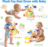 6-12 1, 2 V-Opitos Stuffed Cow Musical Toys for Baby Months+, Early Learning Light up Music Drum, Perfect Christmas