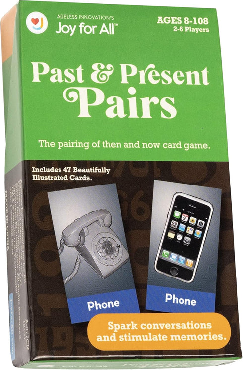Past & Present Pairs - Fun Family Card Games for Seniors, Their