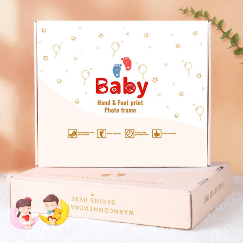 Moms(11x13 Inch MCstars Keepsakes Baby Handprint Ornament Making Kit, Newborn Photo & Lanugo Storage Personalized Gift