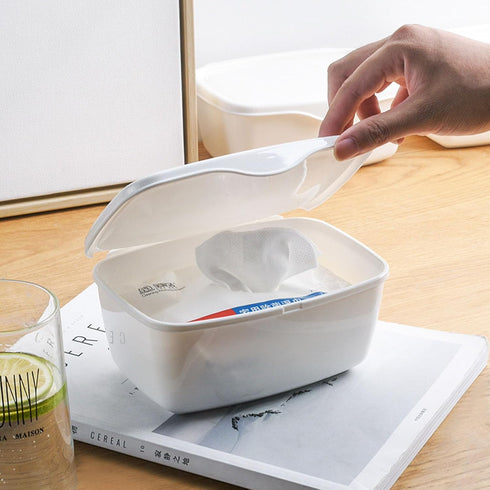 Wipes Dispenser, Wipe Holder for Adult, Seposeve Refillable Wipe Container, Keeps Wipes Fresh, Non-Slip, Easy