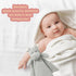 Baby Gray Hippo Soft Stuffed Animal Security Blanket, Plush Lovey Blanket for Newborn, Infant, Toddler Snuggle Blankie