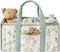 Blissful Diary Leaf Diaper Caddy Organizer, Stylish Nursery Storage Basket, Gift for