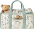 Blissful Diary Leaf Diaper Caddy Organizer, Stylish Nursery Storage Basket, Gift for
