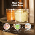 12pk 4oz KeaBabies Glass Baby Food Containers with Lids - Leak-Proof, Microwavable Small Glass Jars, Baby Purees