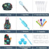 Set 27 3-7 Anpro Complete Kids Cooking and Baking - Pcs Includes Aprons for Boys, Chef Hat, Mitt & Utensil to Dress Up