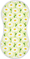 decor gift Cotton Burp Cloths Large Soft Touch Spring White Daisy Green Pattern Feed