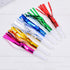 6Pcs Colorful Noise Maker, Metallic Fringed Blowouts Whistles for Birthday Party Favors and Supplies