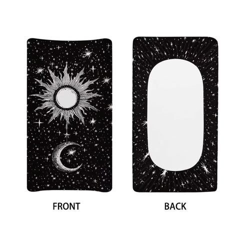 Moon Star and Sun Changing Pad Cover for Baby Girls, Ultra Soft 32”x16” Newborn Infant Changing Table Sheet