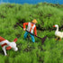 5pcs DIY Farmland Worker Miniatures Playset with Horse, Cow, Sheep, Duck, and Farm Keepers