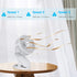 SkyGenius Battery Operated Clip On Baby Stroller Fan, White