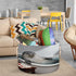 Drekrid Large Storage Baskets - Seal Bathtub Nursery Organizer Bin Box with Handles Collapsible Round Laundry Hamper