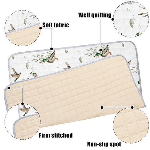 43 43 Inch Tummy Funtery x Mallard Duck Baby Playmat Portable Crawling Washable Foldable Time Non Slip Baby Floor Large