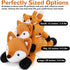 22 Inch 4.5 gnomantic Fox Weighted Stuffed Animals - Pounds Weighted Plushies Fox - Big Plush Stuffed Animals Pillow