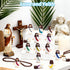 Babelshar 50 Pcs Little Jesus Figures, Action Figures Mini Jesus Love You Figurines in Bulk, Pocket Miniature