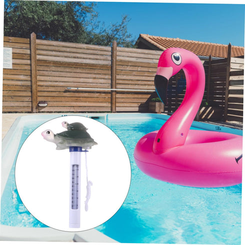 Swimming 0-50c Floating Turtle Pool Thermometer for and Spa Use, Waterproof Plastic Cartoon Temperature Monitor