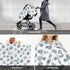 Hcpwzrf Pet Paws Baby Car Seat Cover & Nursing Cover - Breathable Stretch Multi-Use Cover for Breastfeeding, Stroller